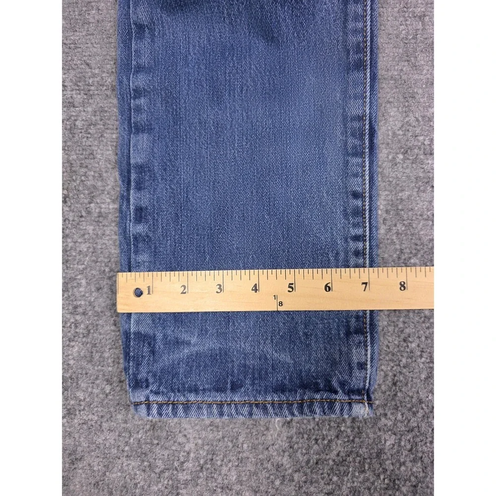 Levis 501 Original Fit Jeans Mens 29x30 Blue Straight Leg Button Fly 00501-0115